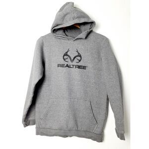 Realtree Women's Hunting Pullover Hoodie Jacket Size 2XL Grey Black Logo Country
